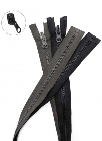 Молния трактор Т5 1 замок у/з бегунок перекидной LOGO 70см в Оренбурге