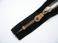 Молния металл никель Т-8 1 замок Неразъемная 16см в Оренбурге