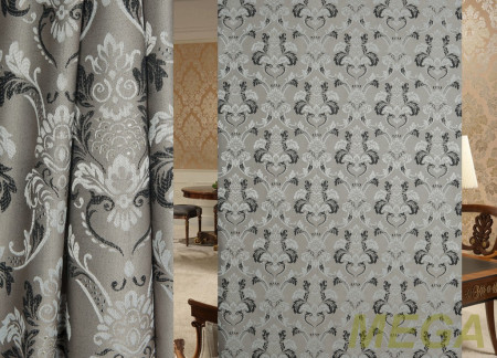 Ткани портьерные Многоцвет Жаккард HLS 85458-G1404/290 PJac